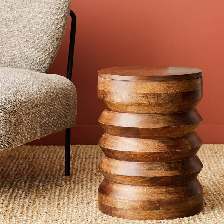 Habitat Marx Side Table - Walnut