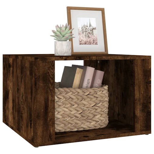 NNEVL Bedside Table Smoked Oak 57x55x36 cm Engineered Wood