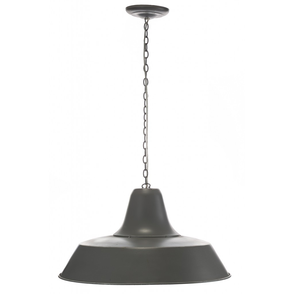 Lampa Logan popielata matowa
