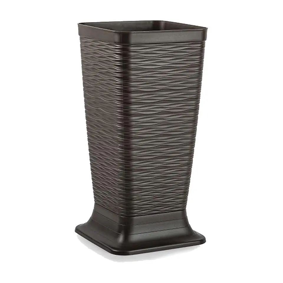 Plasticforte Paraplubak/houder - bruin - kunststof - D26 x H52 cm