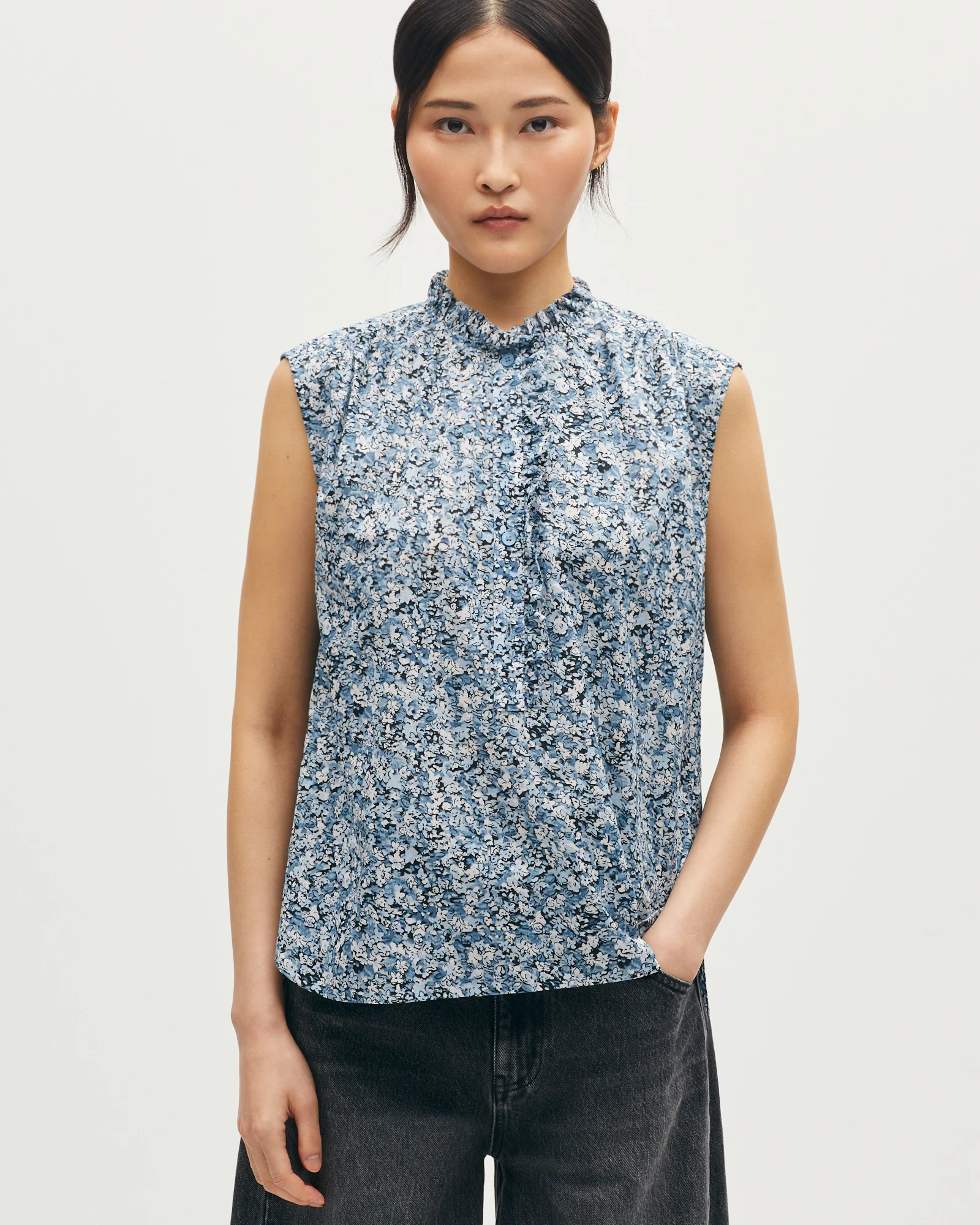 Blouse imprimée en coton