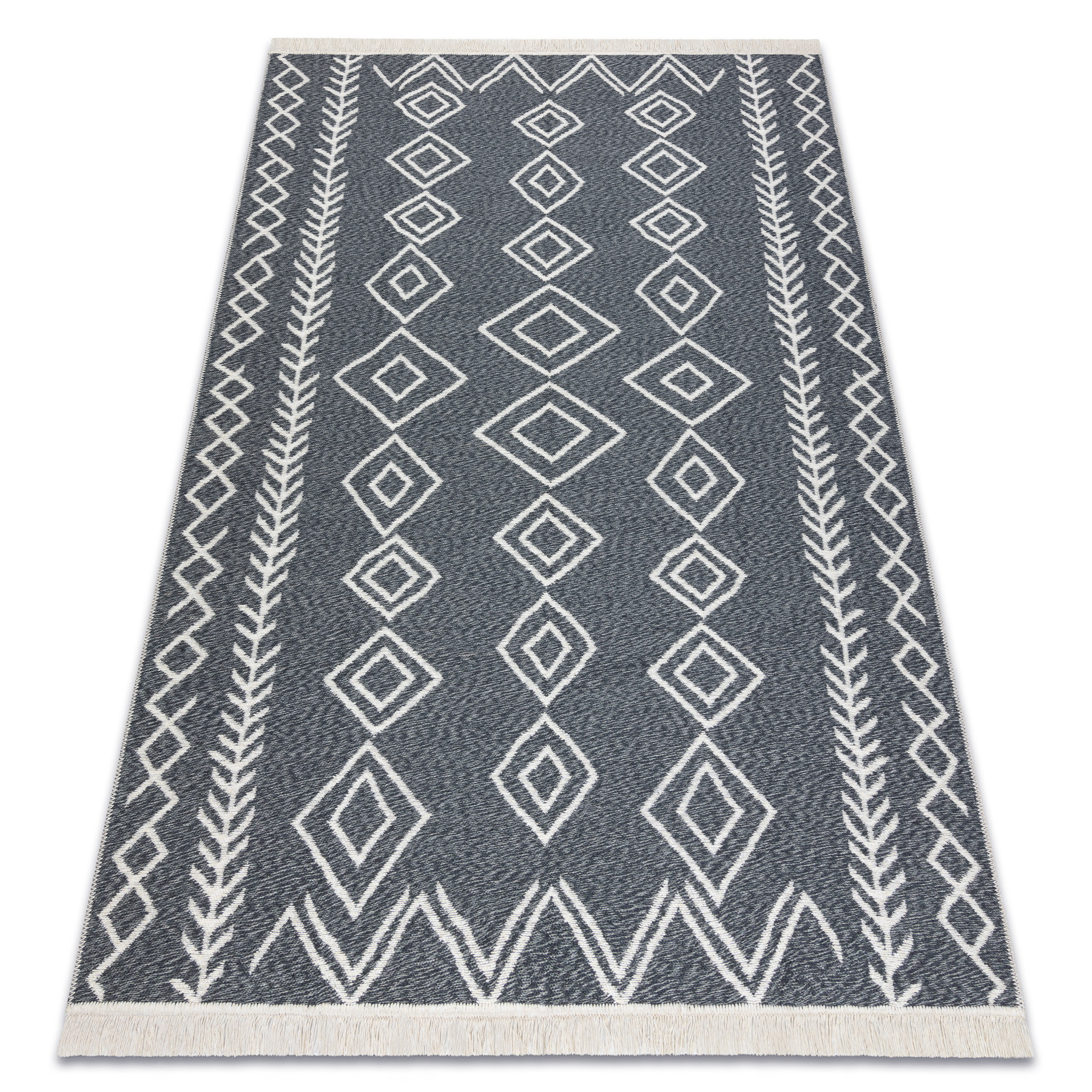 Dywan TWIN 23000 Boho, bawełna, dwustronny, romby Ekologiczny 80x150 cm