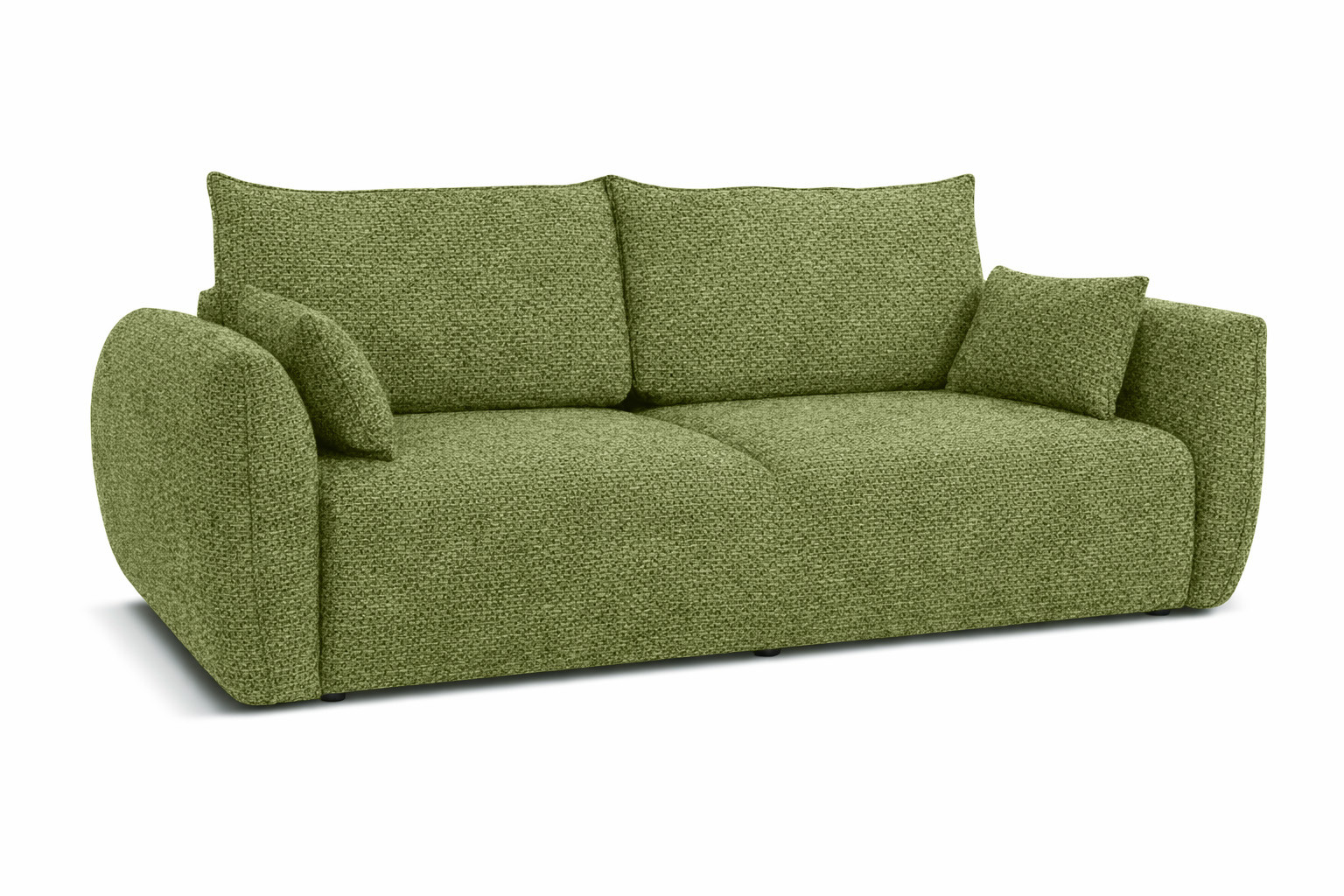 Sofa z funkcją spania i pojemnikiem, szenil Artico, Moss, Zephira
