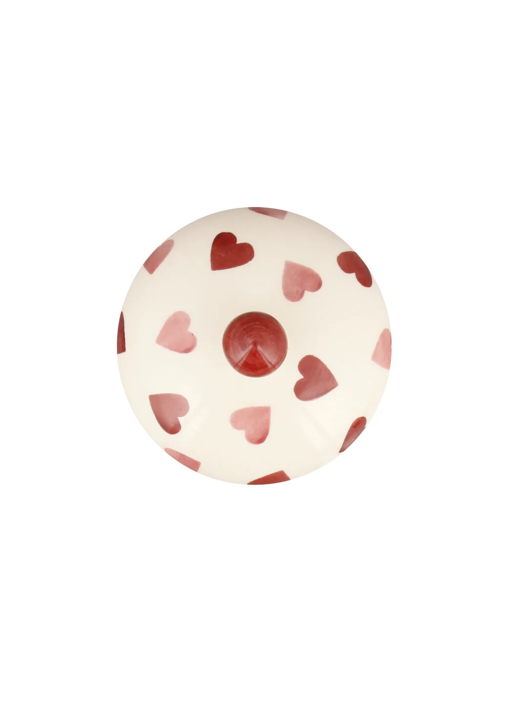 Pink Hearts Small Lidded Pot