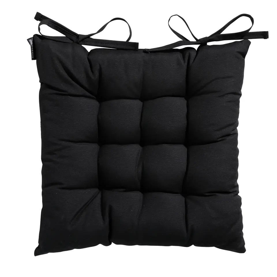 Madison - Zitkussen Toscane Panama black - Ca. 46x46 cm - Set van 4