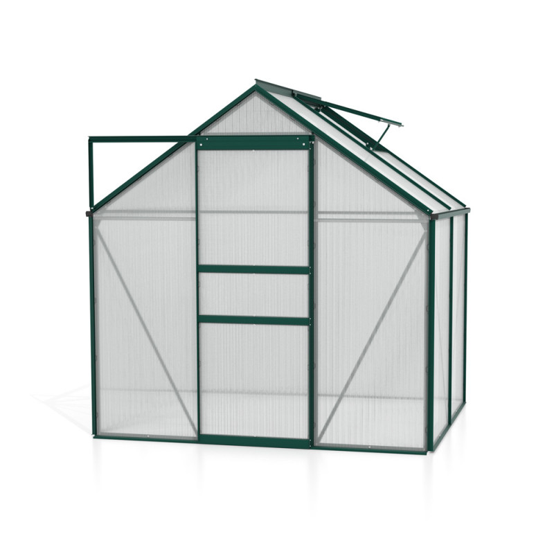 Serre en polycarbonate Calypso verte 3 m² VITAVIA