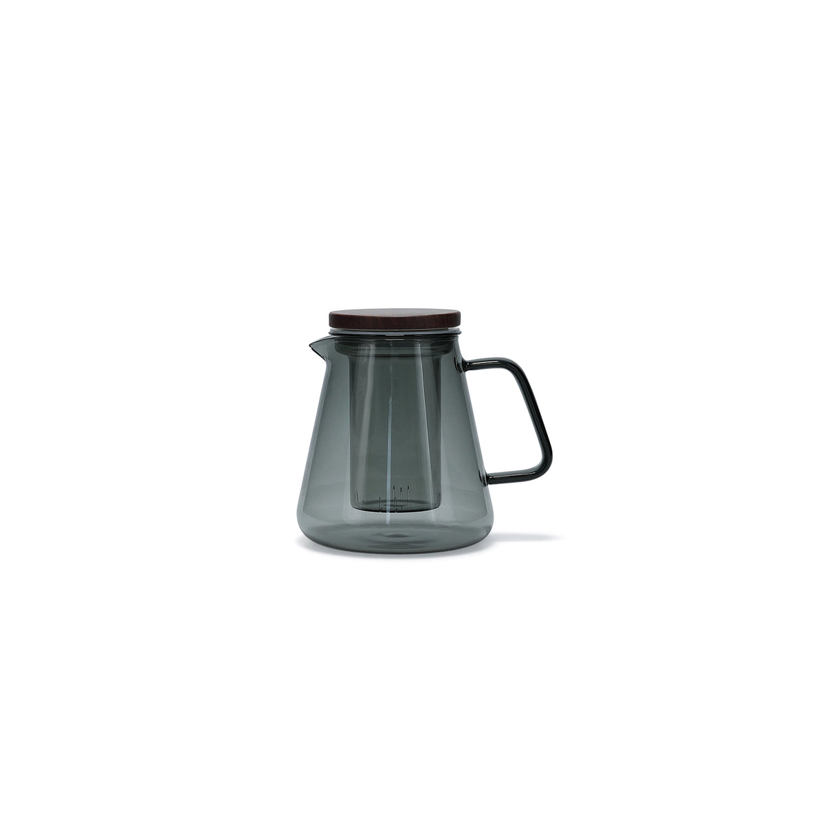 S|P Collection - Theepot 93cl met glazen filter en deksel grijs Luma