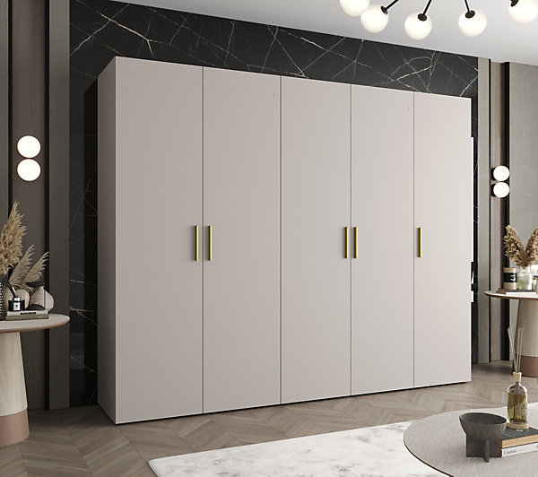 Armoire Bari 1 a portes battantes H. 202 x L.250 x P. 52, 5 portes