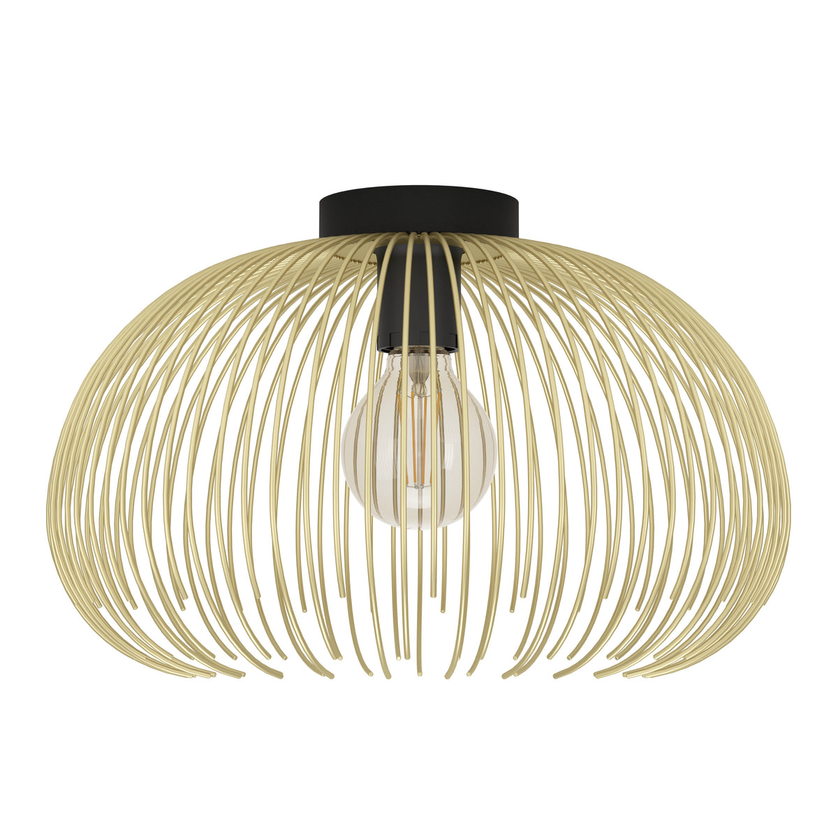 EGLO plafondlamp Venezuela - e27 - ø 38,5 cm - goud/zwart