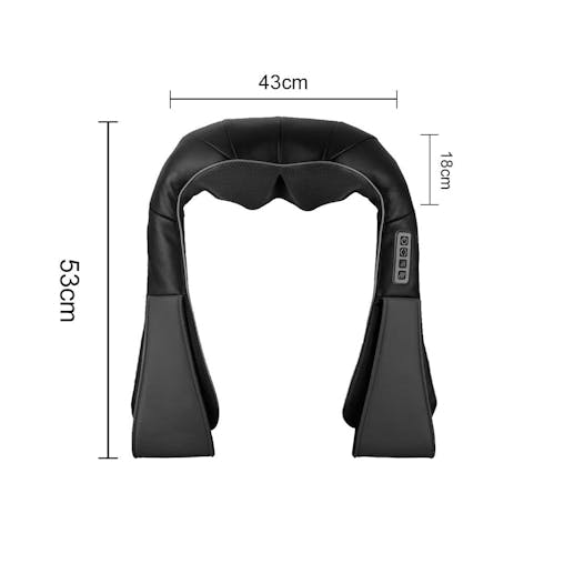 SOGA 2X Electric Kneading Back Neck Shoulder Massage Arm Body Massager Black