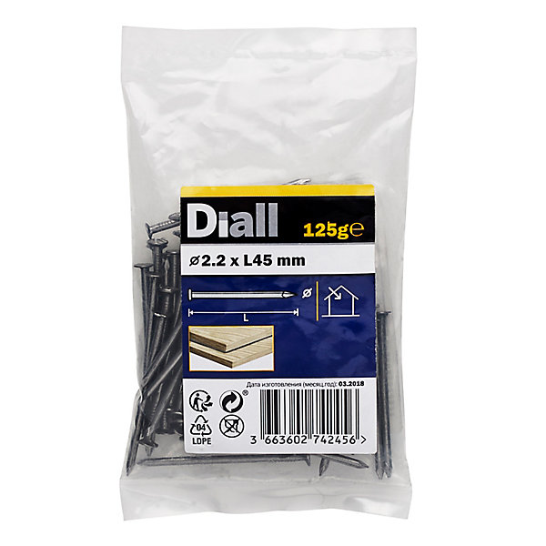 Clous à tête plate en acier galvanisé 2,2x45 - 125g