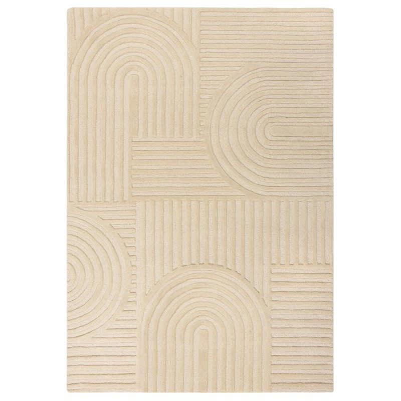 GARDEN - Tapis design 3D beige naturel zen 200 x 290