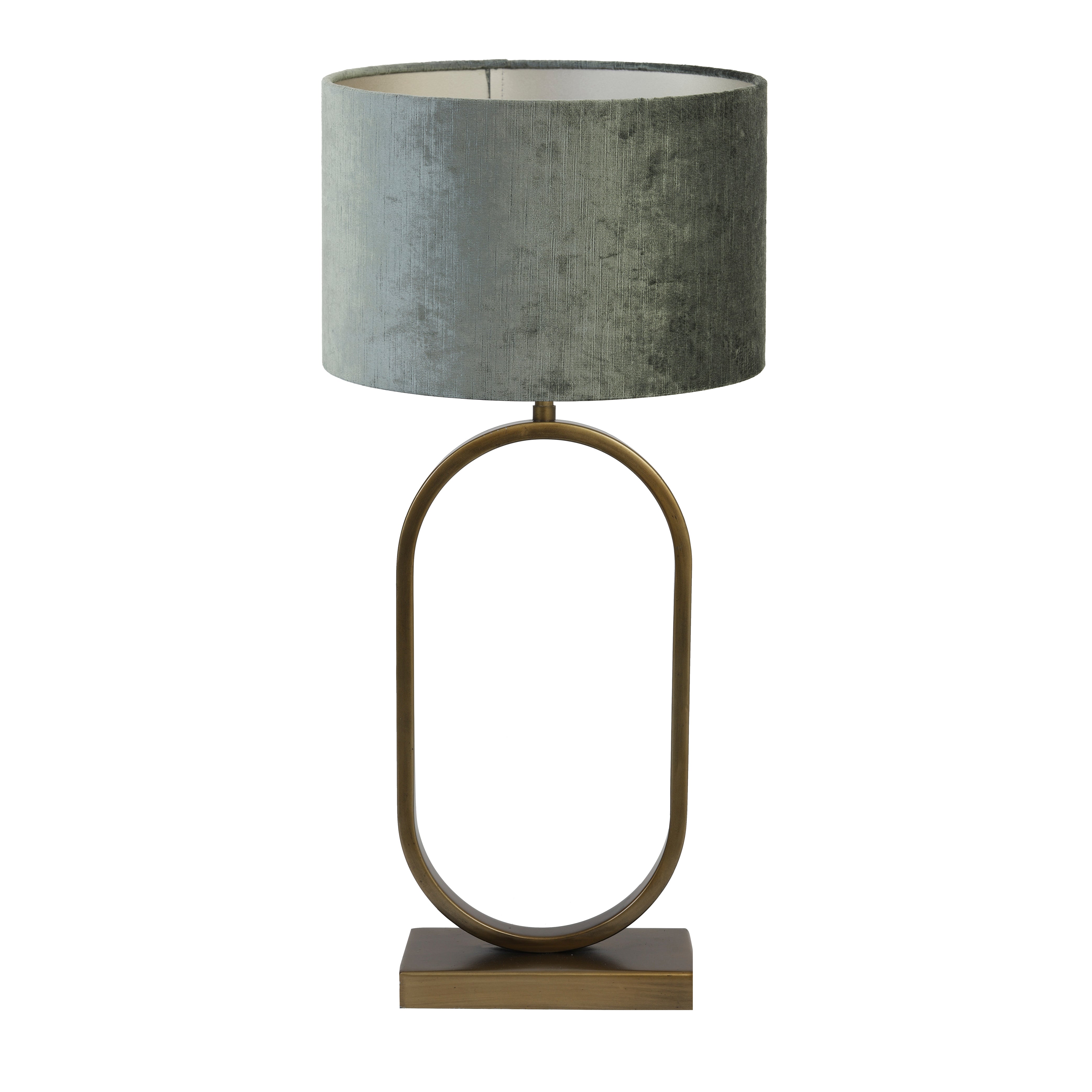 Light & Living tafellamp Jamiri/Gemstone - ant. brons, antraciet - 30x30x67cm