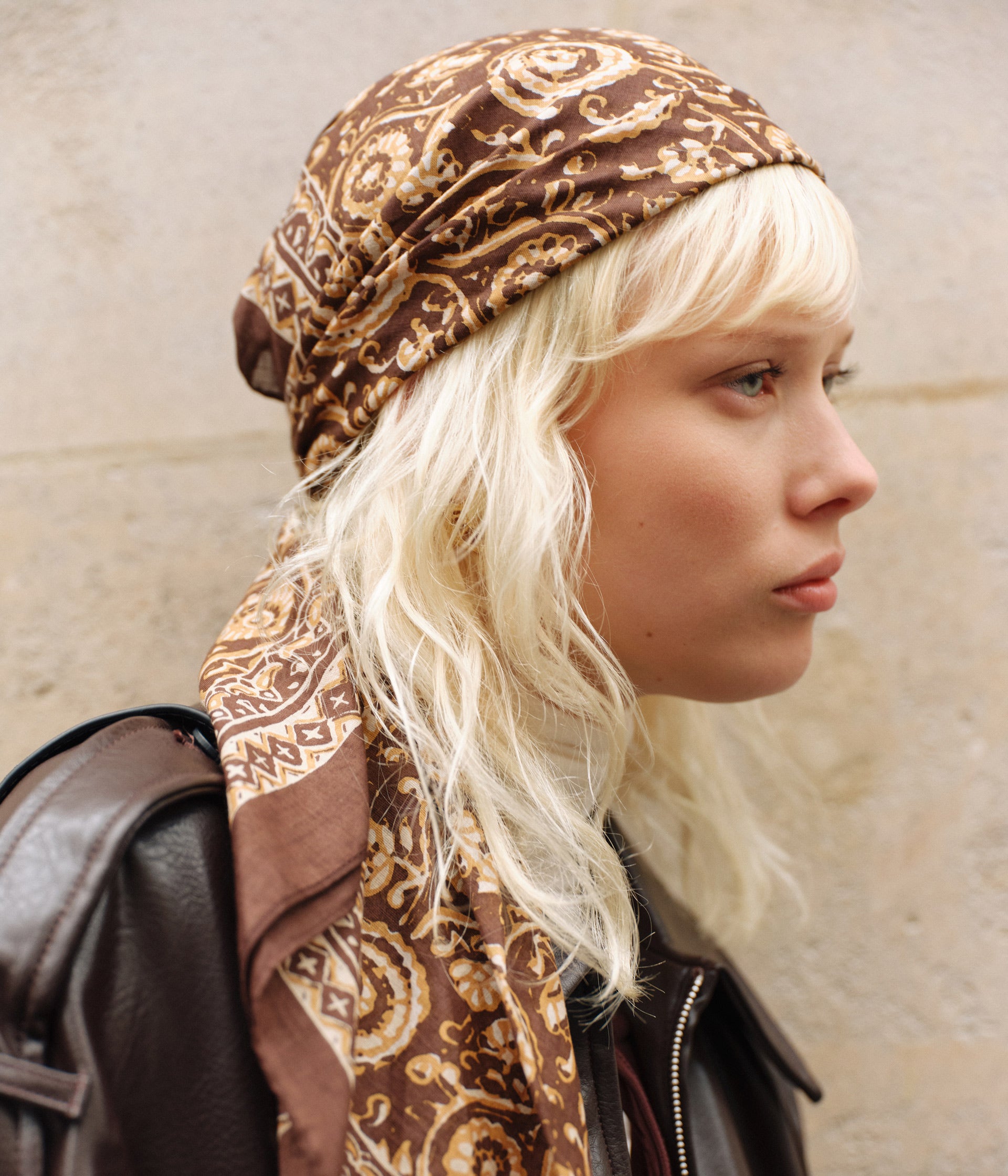 Foulard Marietta marron