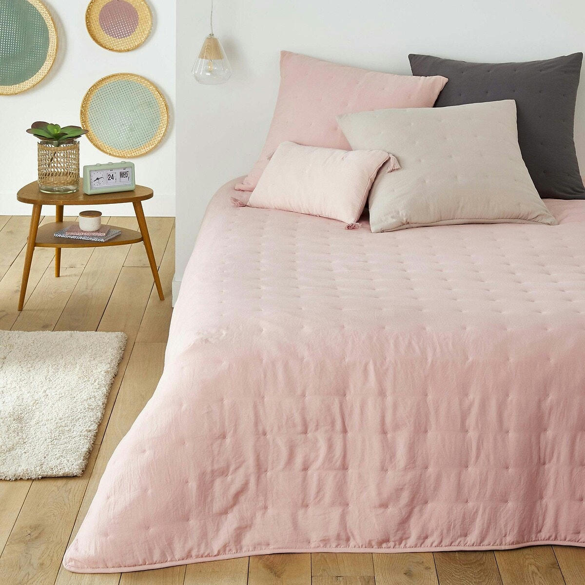 Housse de coussin microfibre lavée 65x65cm, Loja