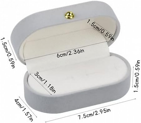 Boîte à bagues, boîte à bagues élégante, boîte à alliances, boîte à bijoux pour filles, boîte à bagues en velours