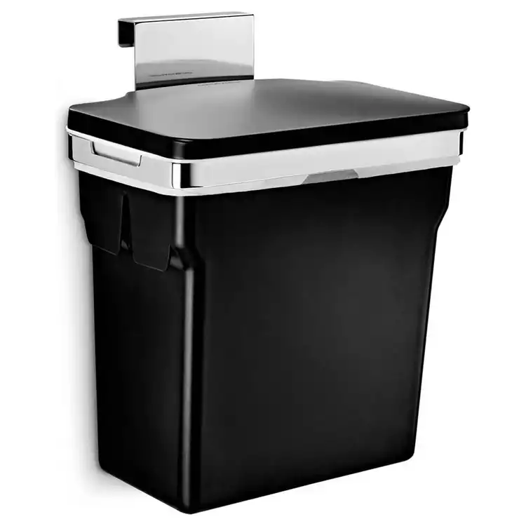 Simplehuman 10 Litre In-Cabinet Kitchen Cupboard Bin - Black