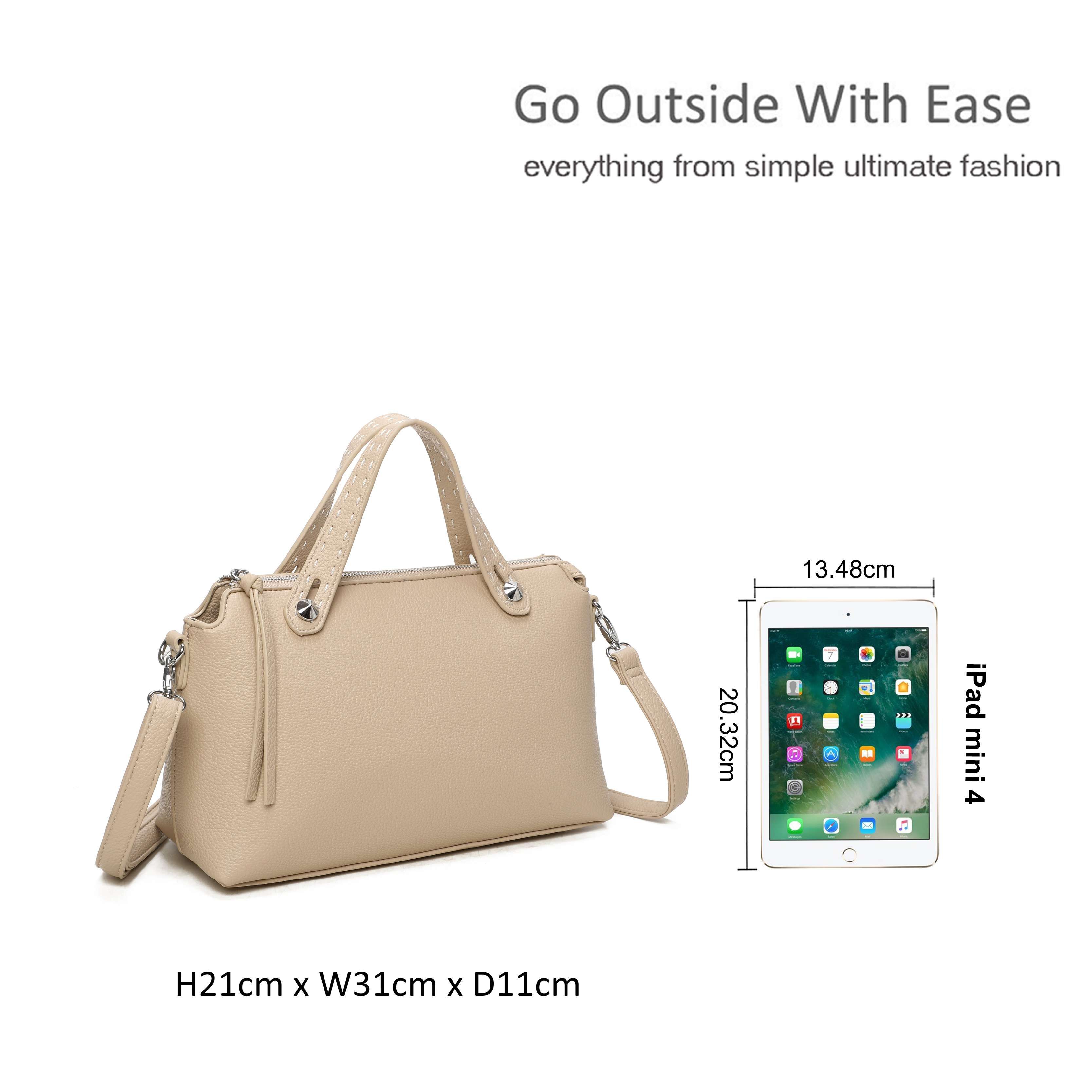 Kitise Roomy Satchel Bag Work Casual Shoulder Bag
