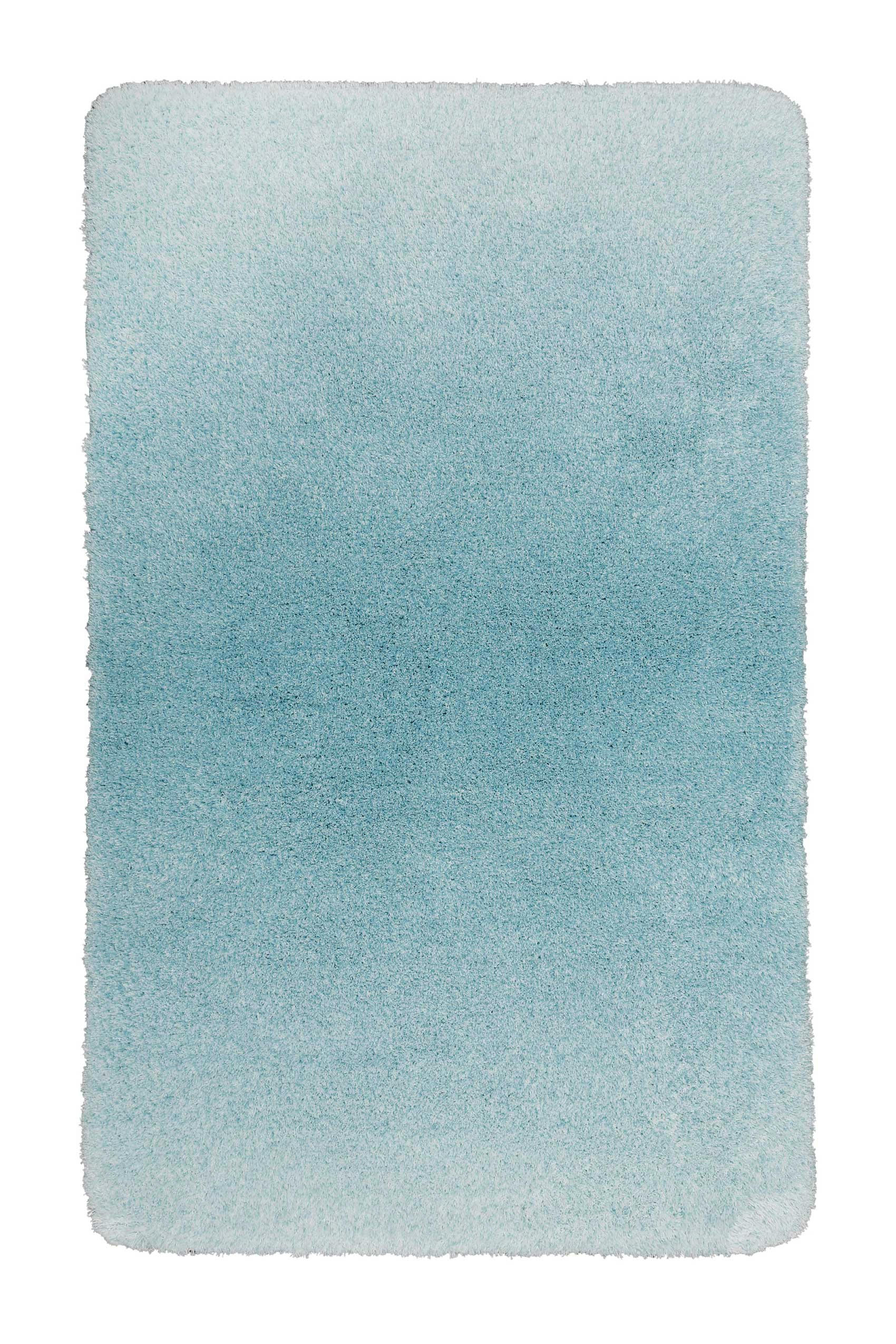 LUUK - Tapis de bain doux dégradé turquoise 80x150