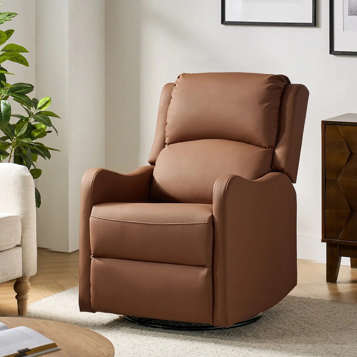 Pablo Traditional 360-Degree Swivel rocker Recliner by HULALA HOME