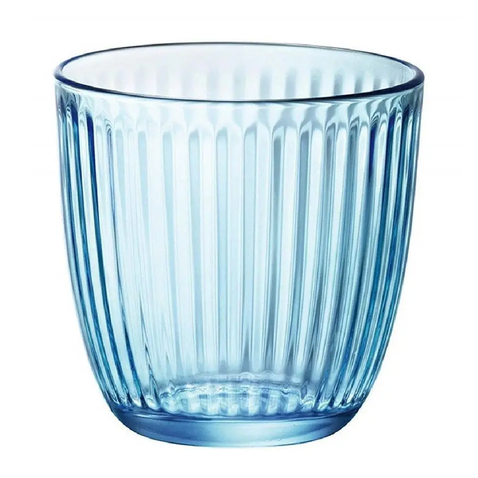 Bormioli Rocco Drinkglazen - 6x - blauw - tumbler glas - 290 ml