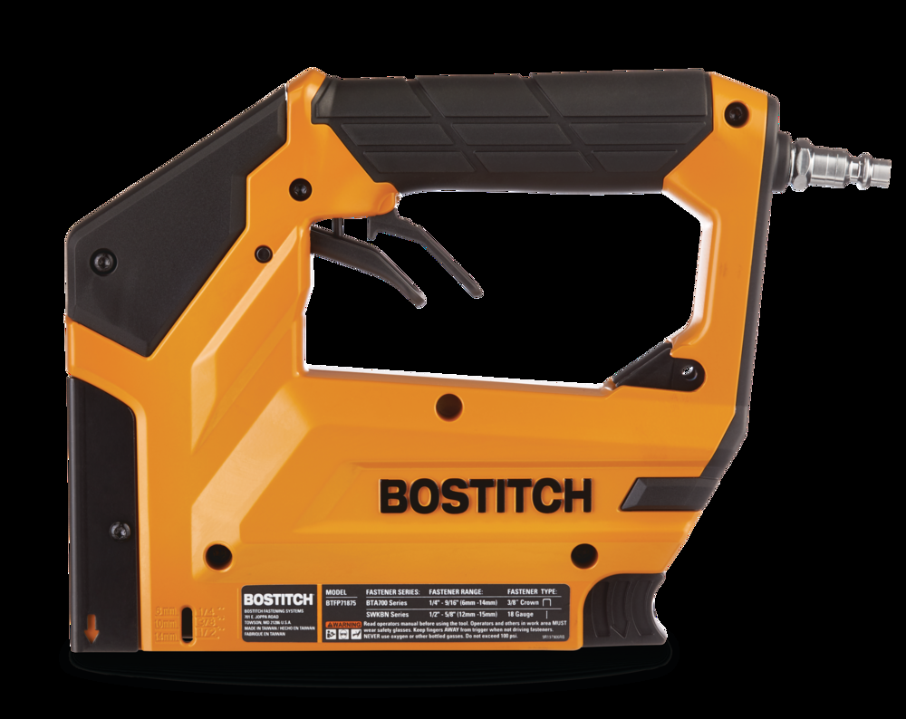 Bostitch Heavy Duty 3/8-in Lightweight Pneumatic Crown Air Stapler/Staple Gun with Dual Trigger Design