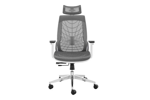 NNEKGE Elliot Office Chair (White Frame Grey)