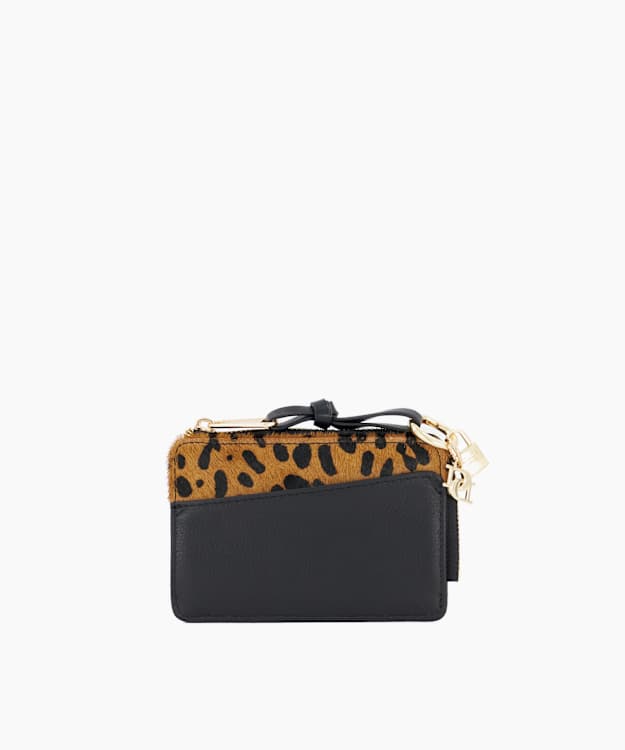 Kinder Leopard - Leather Zip-Around Wallet