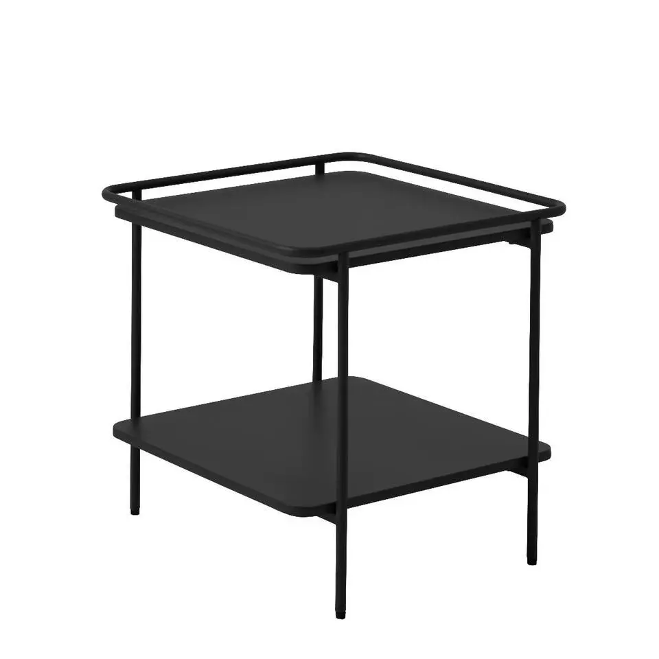 Nordic Home - Millie bijzettafel 45x45 cm - zwart