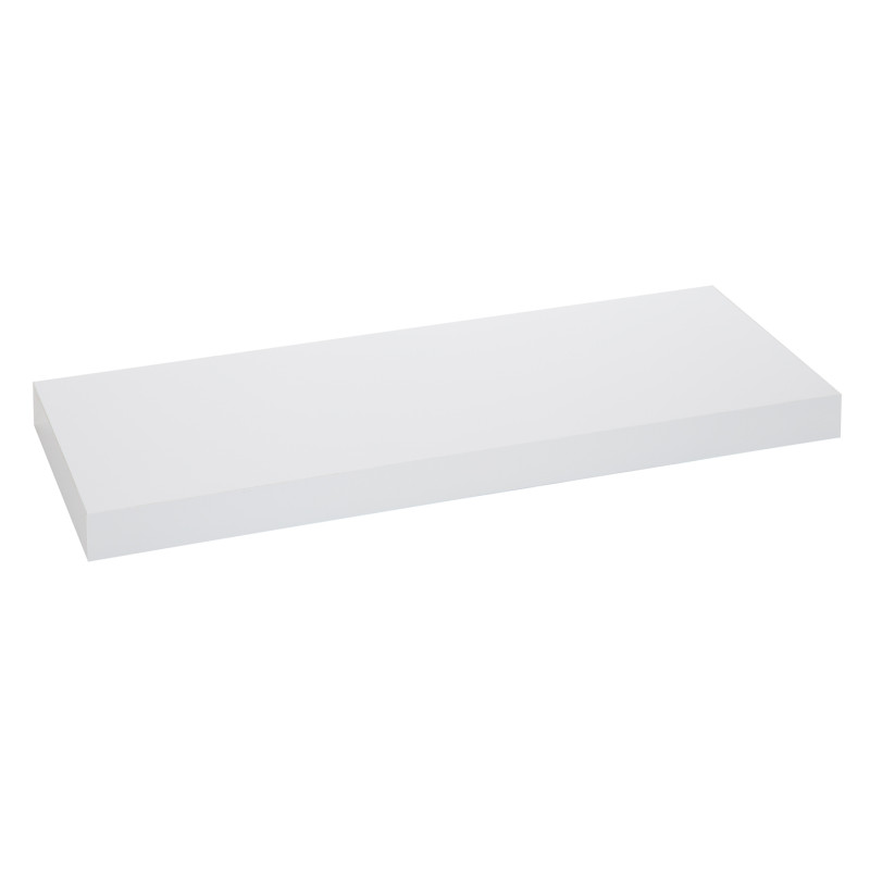 Tablette murale blanche brillante 60 x 23,5 x 3,8 cm PRACTO HOME