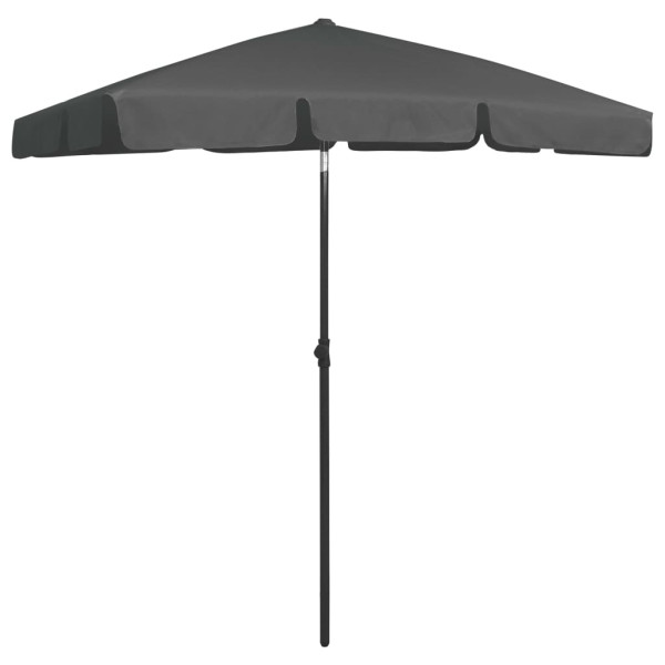 Parasol plażowy Antracyt 180 x 120 cm vidaXL