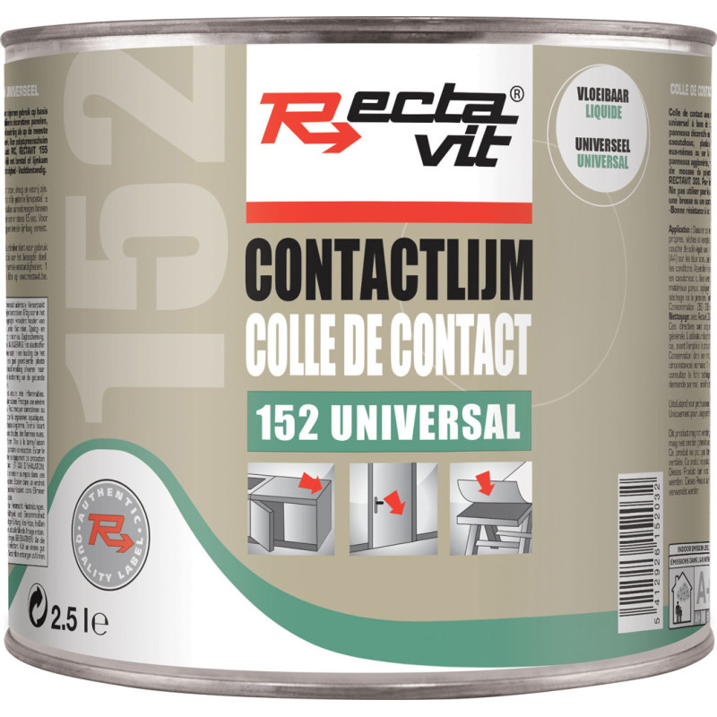 Colle de contact 152 Universal Liquide 2,5 L RECTAVIT