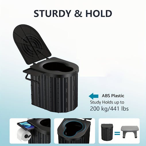 NNETM Toilet with Paper Holder with 199kg Support