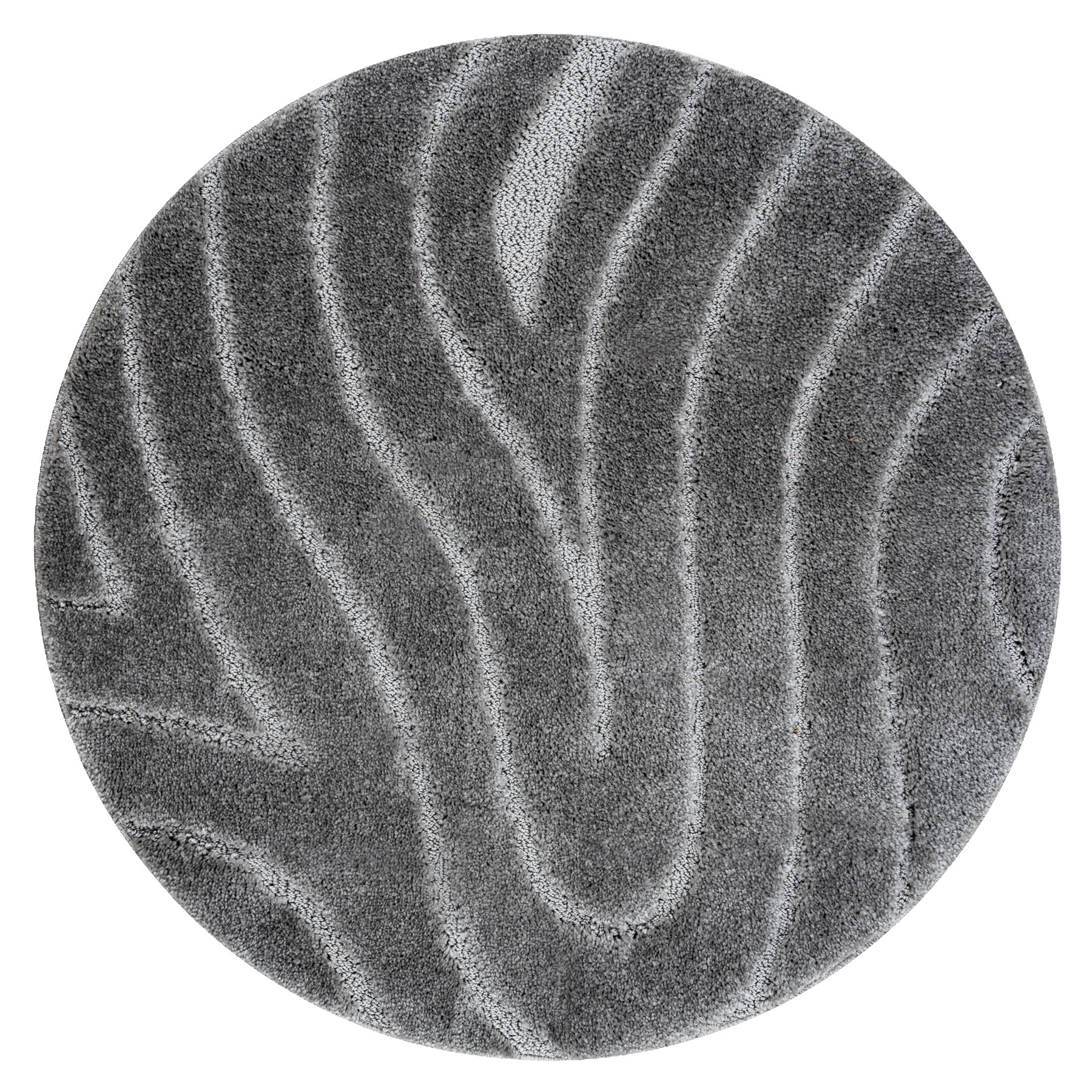 Dywan łazienkowy SUPREME WAVES fale, antypoślizgowy, miękki koło 50 cm
