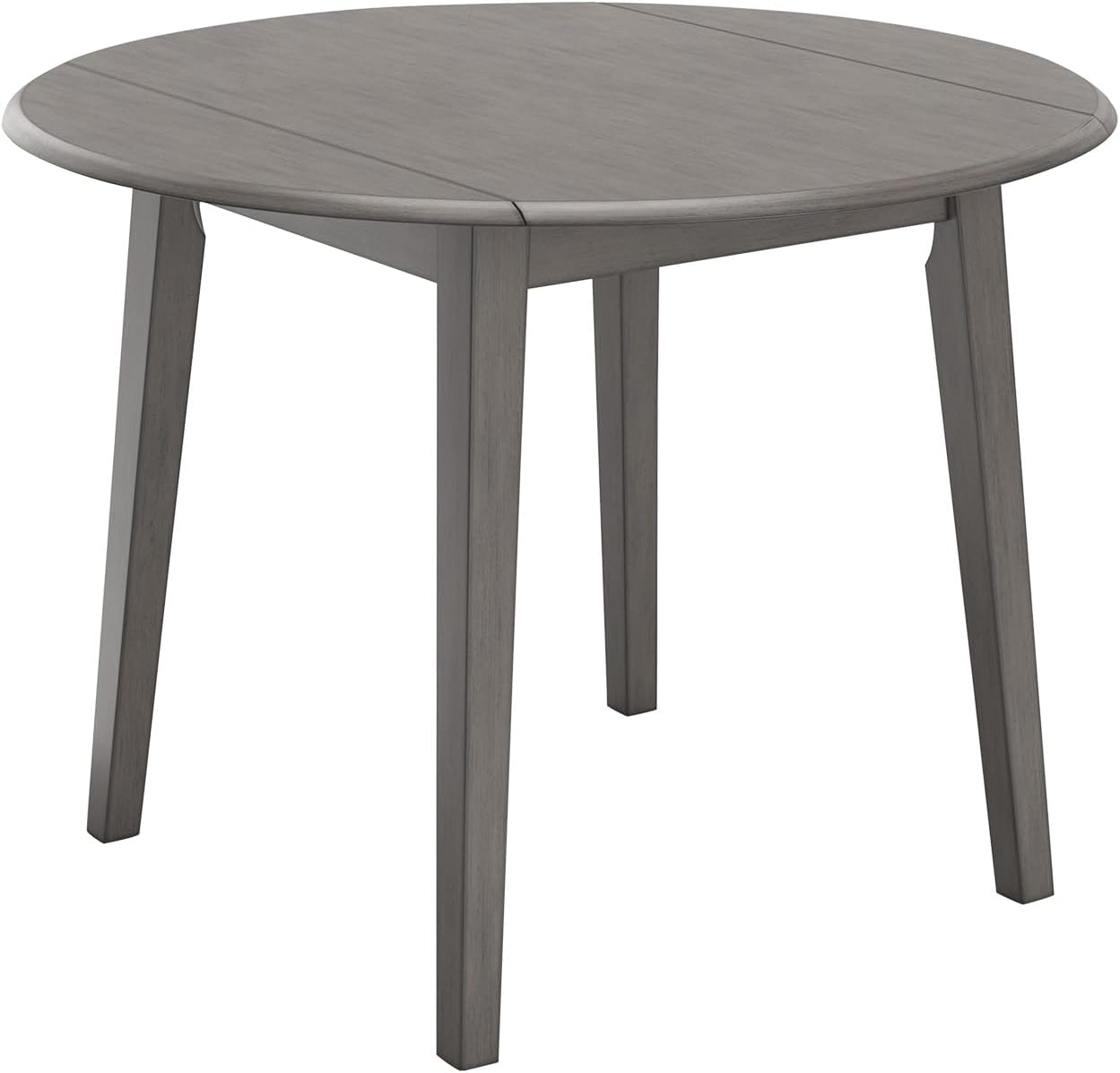 Signature Design by Ashley Shullden Casual Round Dining Small Drop Leaf Table, Seats up to 4, Gray