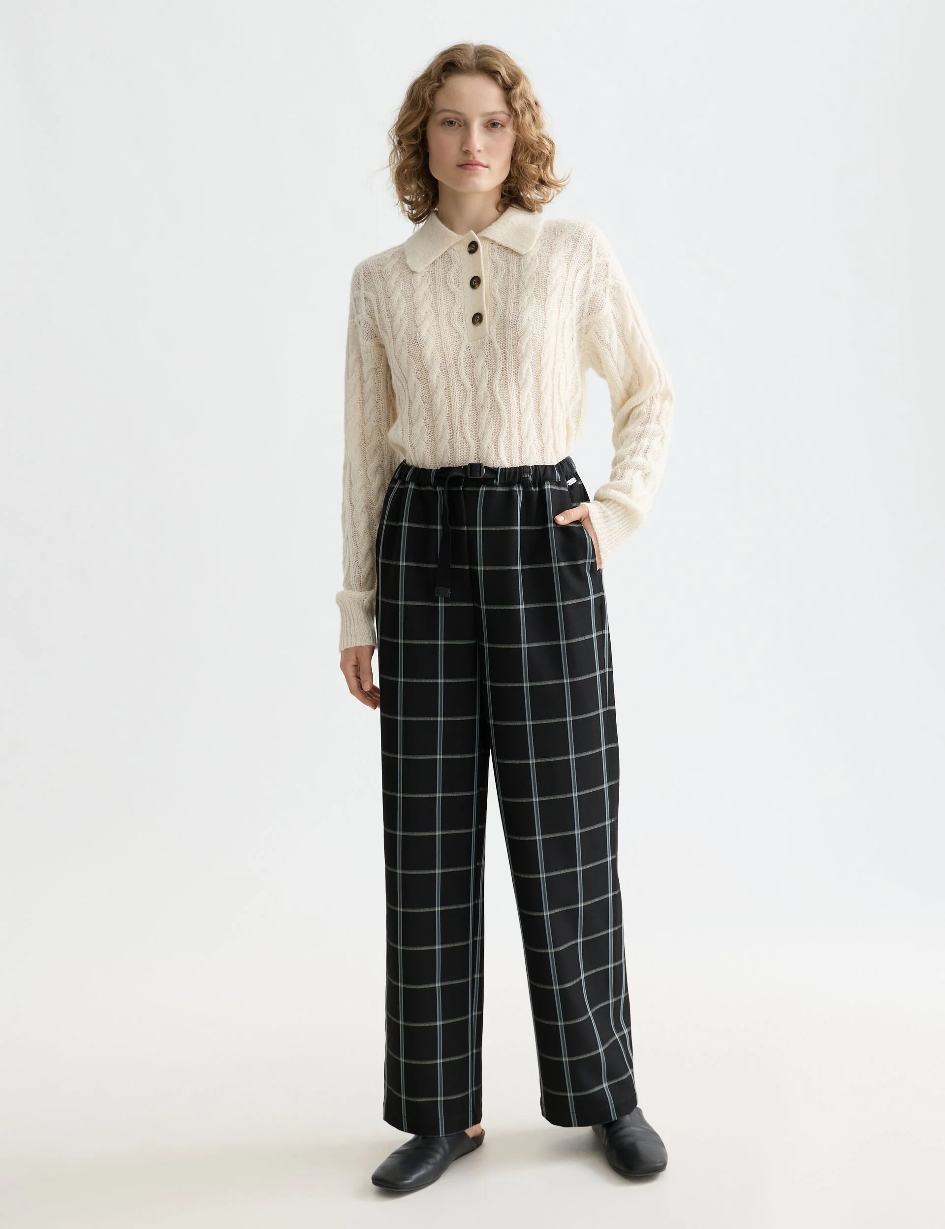 Ezra - High rise drawstring pant