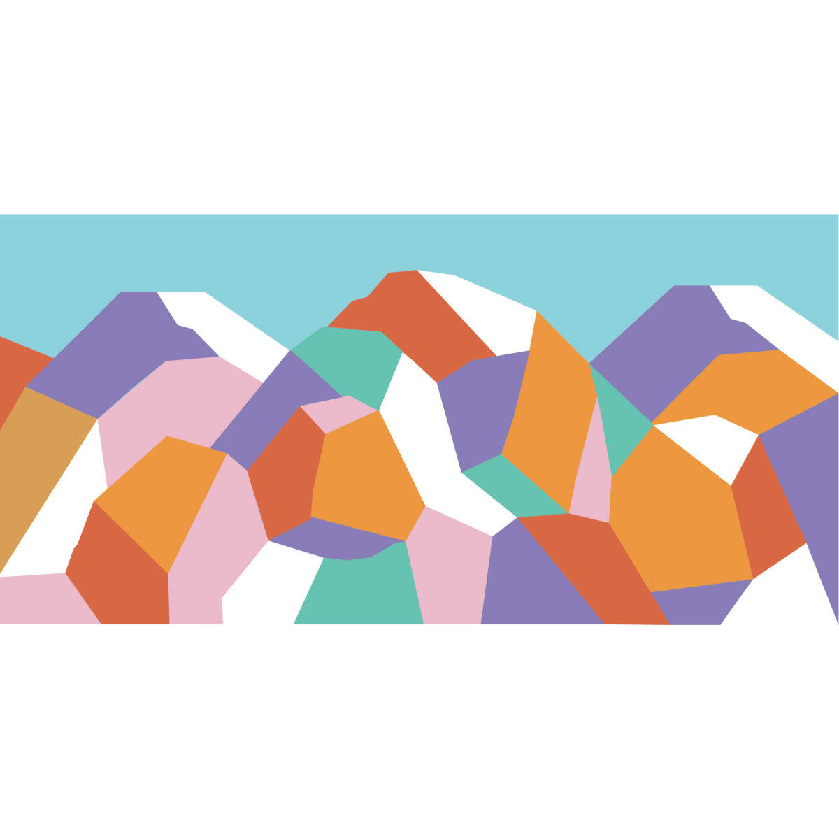 - Papier peint panoramique glacier blanc 225 x 250 cm