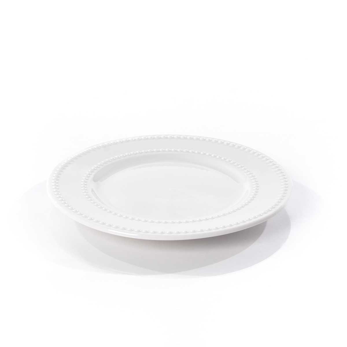 Prato de sobremesa AMELIE branco 20cm