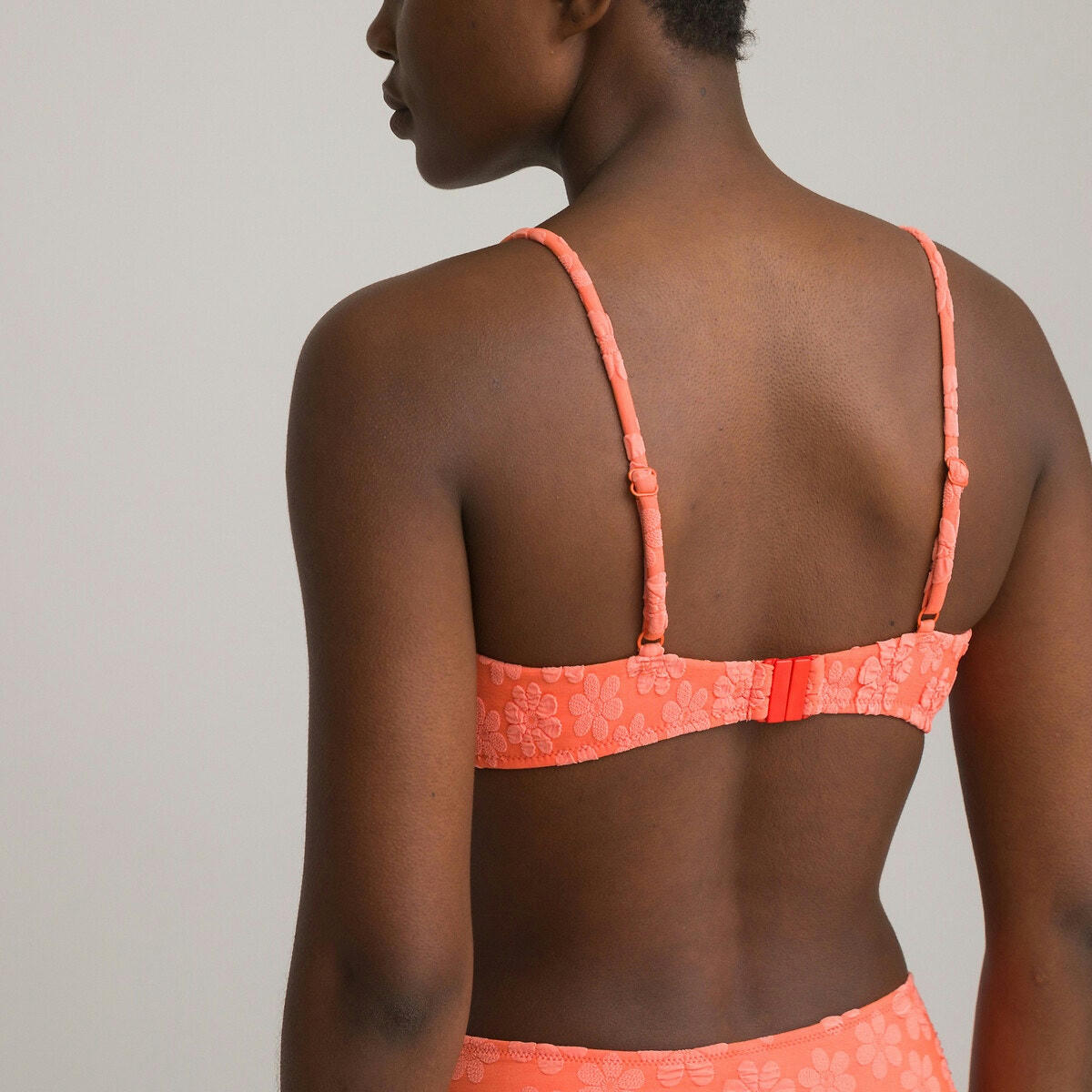 Haut de maillot de bain triangle, maille éponge