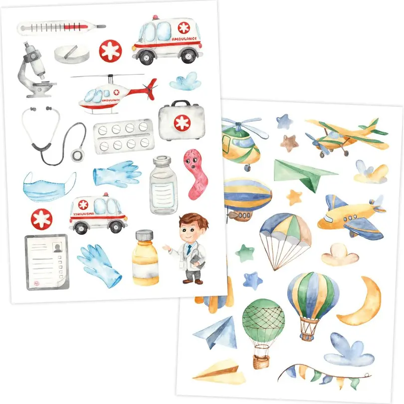 Sticker 6er-Set Berufe
