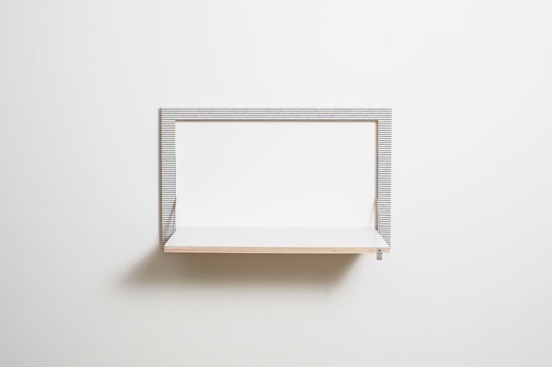 Fläpps Wandbureau 80x50-1 - Watercolor Stripes door Kind of Style