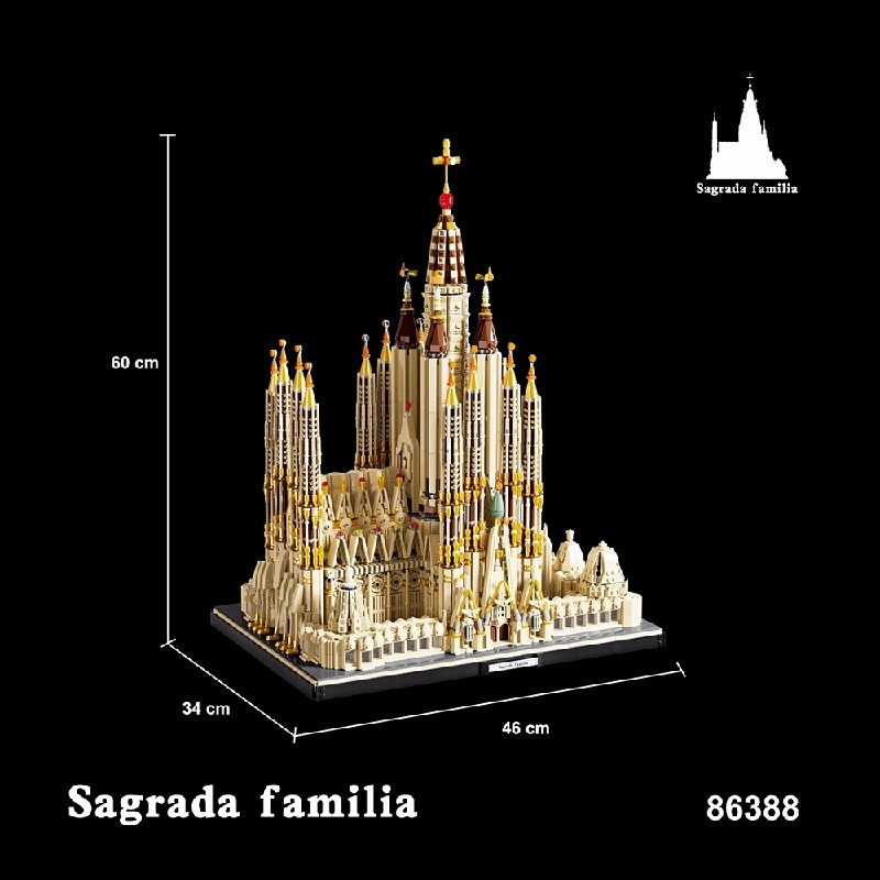 XINGBAO FL86388 Sagrada Familia 10328 elementów klocki konstrukcyjne jako prezent