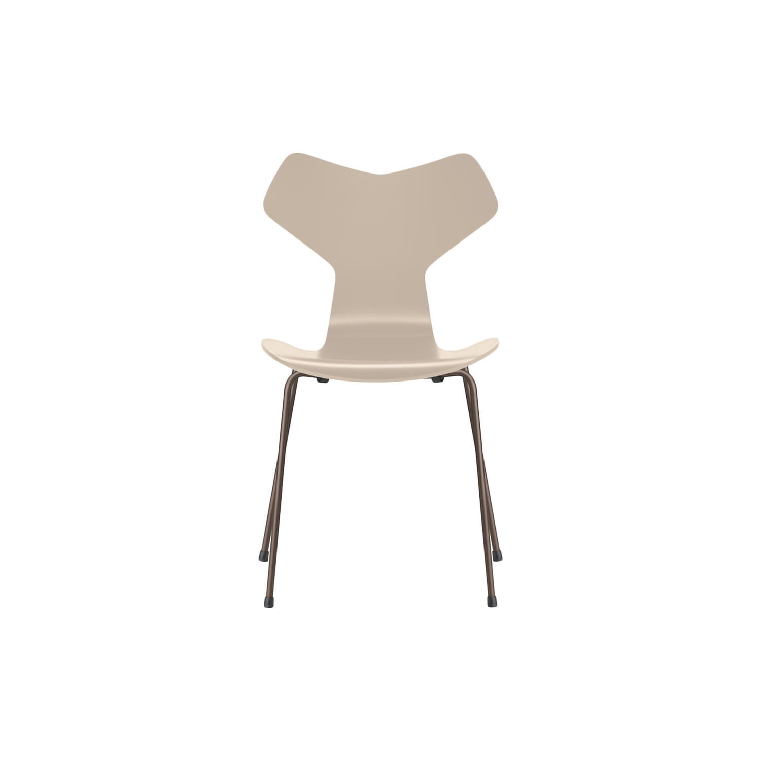 Grand Prix&trade; 3130 fuldlakeret stol, light beige/brown bronze