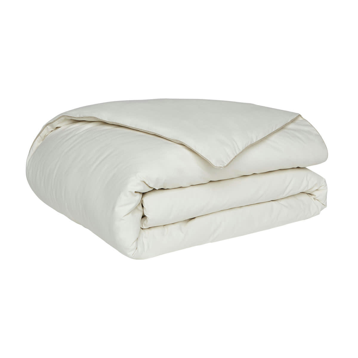 DUNE - Housse de couette unie en coton beige 260x240