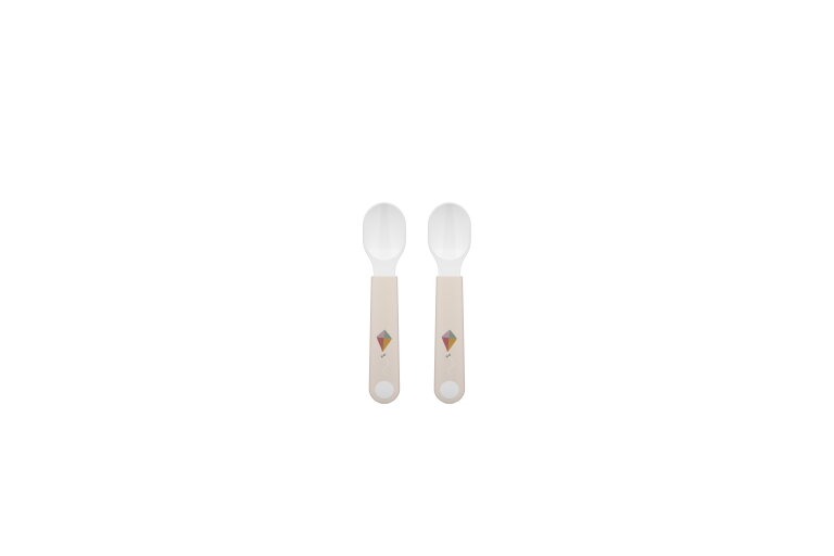 set oefenlepel mio 2 stuks - sunshine & rainbow