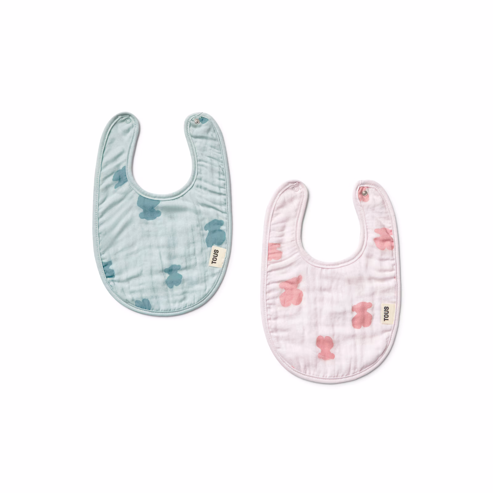 Set de baberos de bebé HFluffy rosa