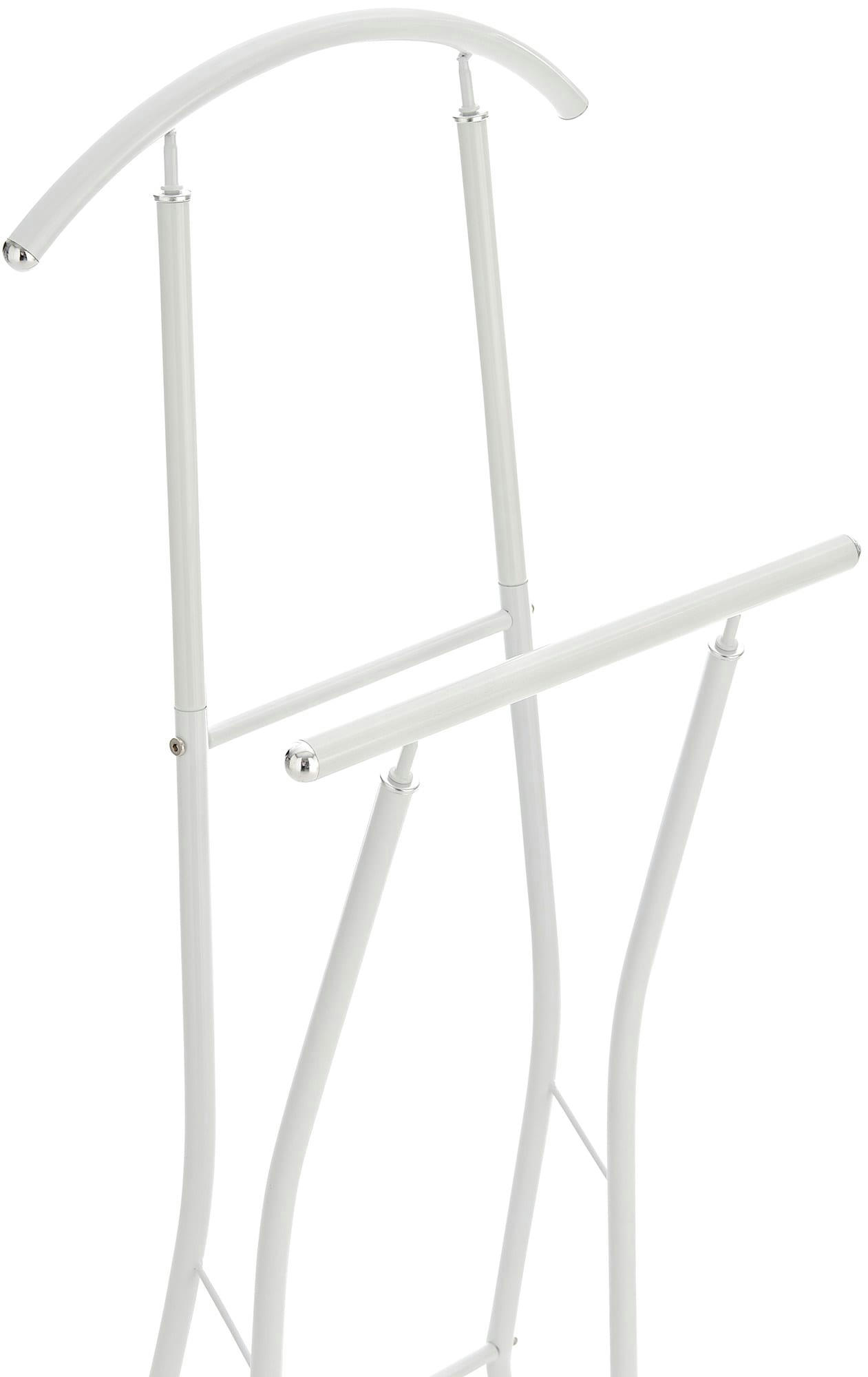 RUFUS - Valet de chambre avec cintre en métal Blanc