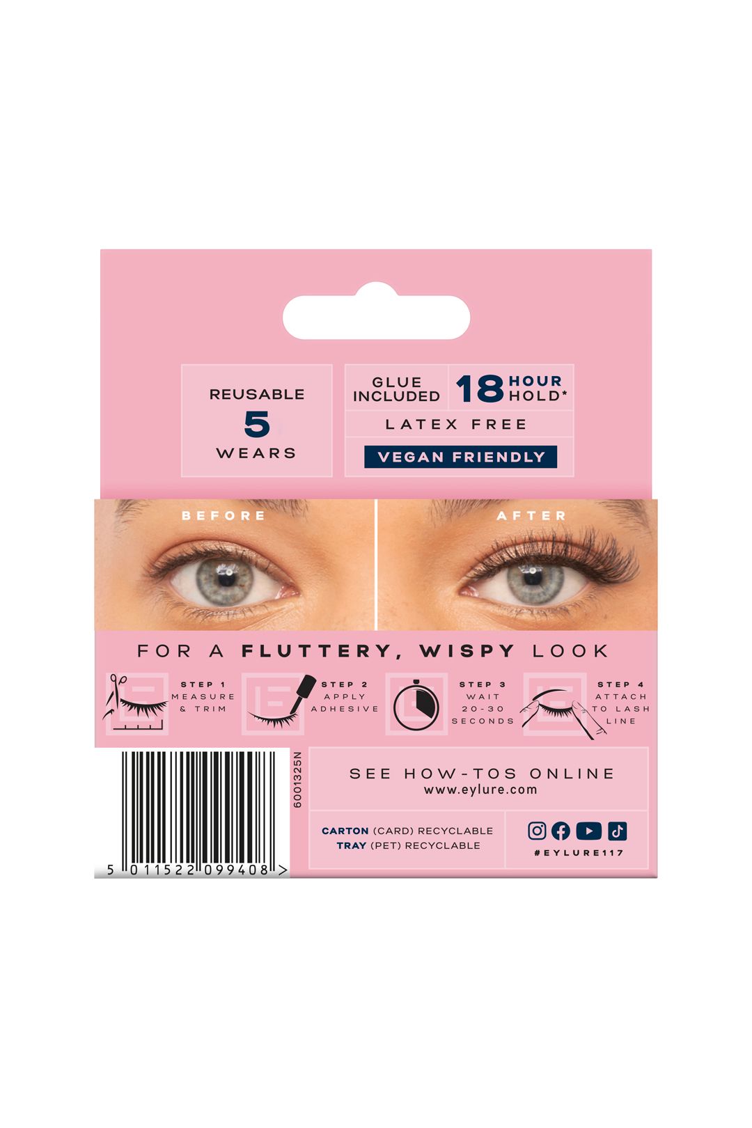 Eylure 3/4 Length Lashes No 008 15g