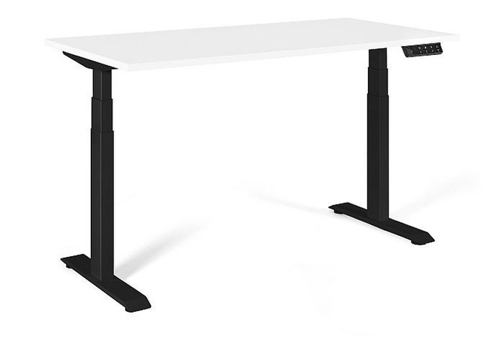 Biurko elektryczne Active I czarno/białe 160x70