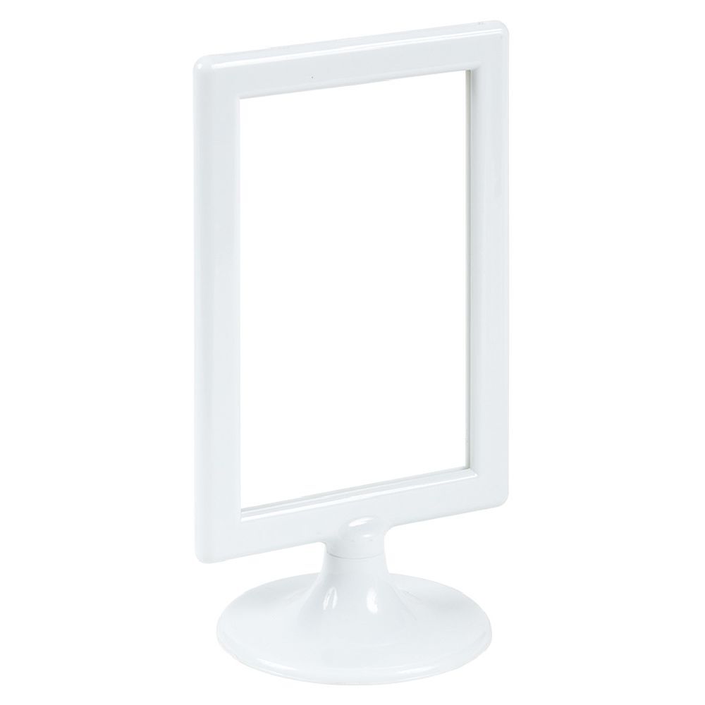 Cadre photo blanc double face 12xH21.5cm pour photo 10x15cm